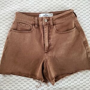 Hollister Women's Brown Denim Shorts